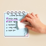 붙이는 스프링 메모 고무자석 화이트보드 4개 세트
